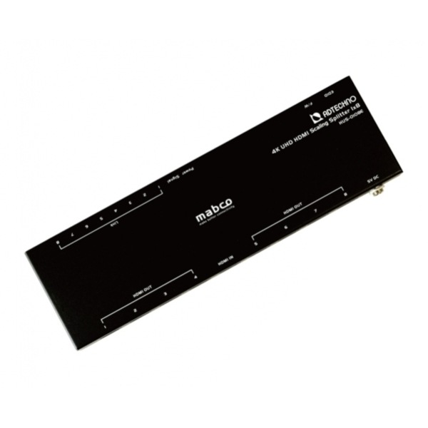 HUS-0108E [スケーリング機能搭載 業務用薄型HDMI 2.0a 8分配器] メーカー直送