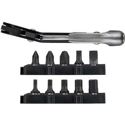 他サイト： ベッセル VESSEL ファインミニラチェット ベンド ビット10本付 TD-25B 極薄 狭所 隙間 作業 工具 二輪整備 自転車整備 機械整備 家庭用工具の商品画像