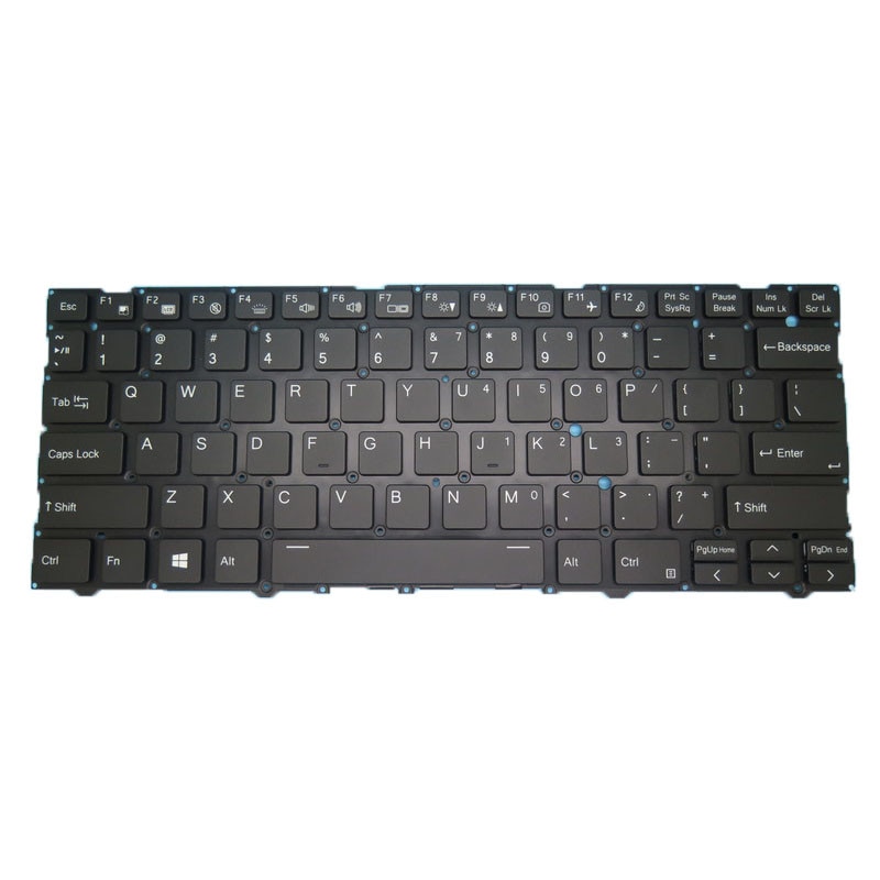 ラップトップUSキーボード互換 CLEVO NV40 CVM19C33USJ4302 6-80-NV400-01A-1 バックライト付き 英语 フレームなし