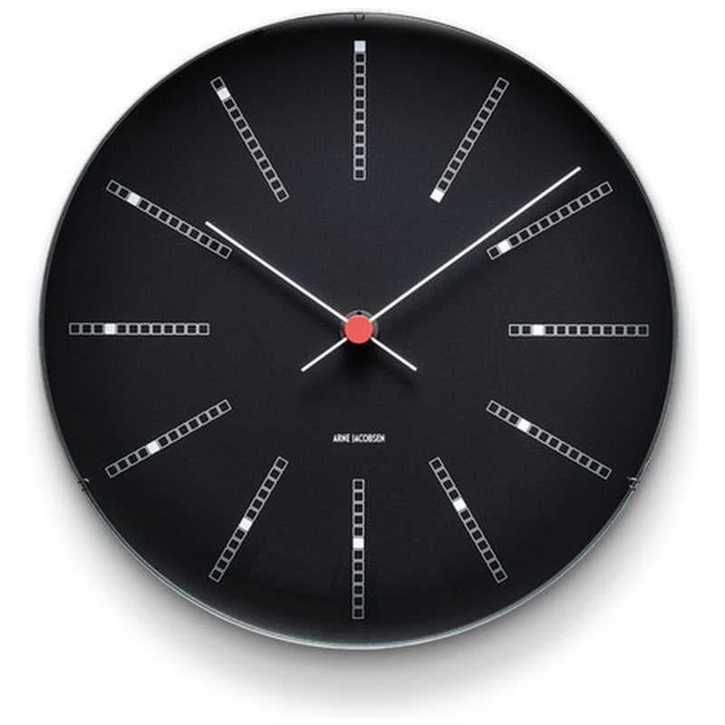 インテック　掛時計 Bankers Wall Clock 29cm black ARNE JACOBSEN(アルネ ヤコブセン)　AJ43646