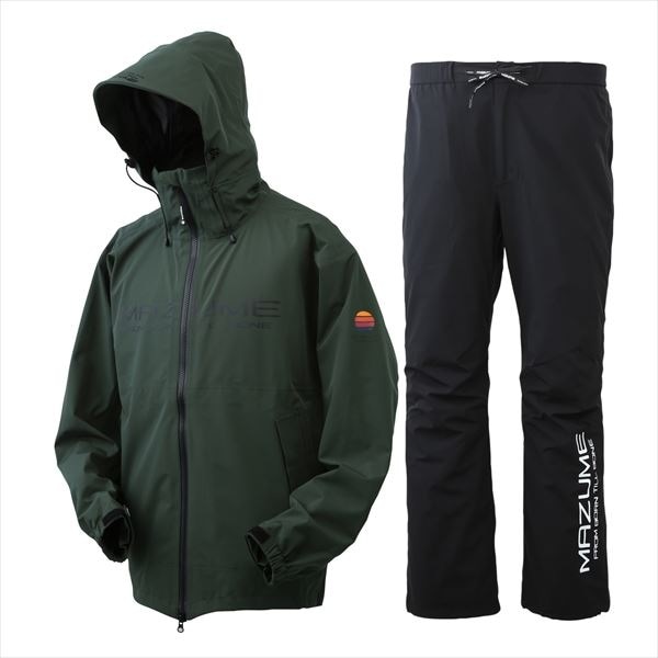 mazume レインウェア MZRS-819 mazume コンタクトレインスーツ アーミーグリーン L