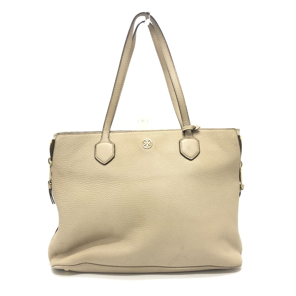 トートバッグ ロゴ トートバック トート カバン バック レザー ベージュ