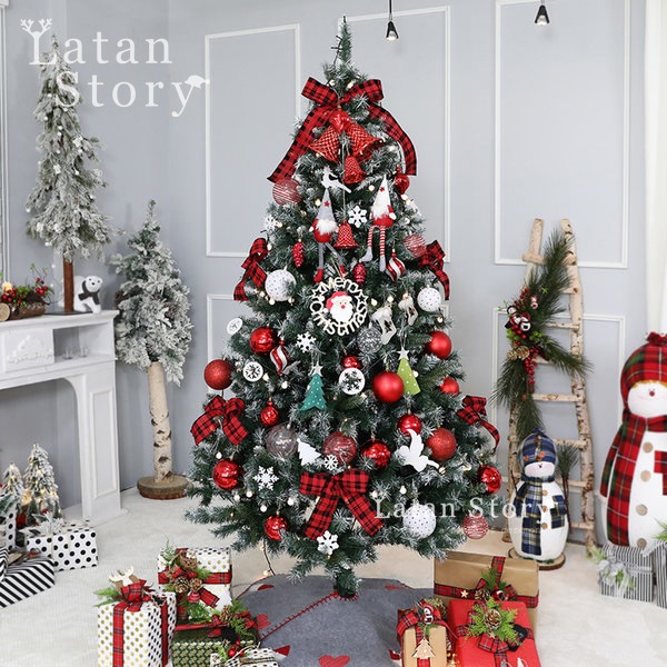 クリスマスの装飾の世帯の木の大きい装飾的な景色1.5/1.8/2.1/2.4mのショッピングモールの入口の贅沢な装飾品