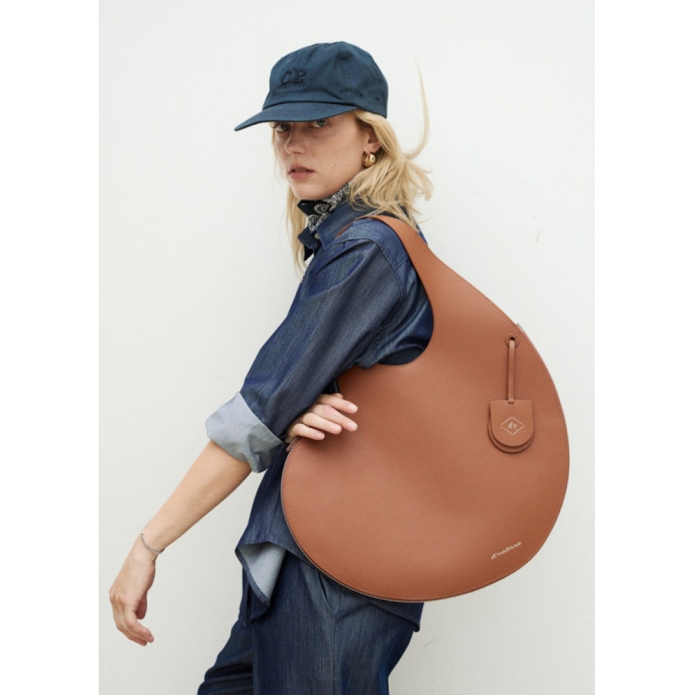 DVALISSE ミューズジェリービーンレザーショルダーバッグ