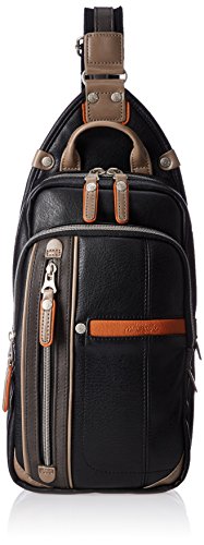 [ムスタッシュ] ボディバッグ・ワンショルダー YVQ5985 ブラック