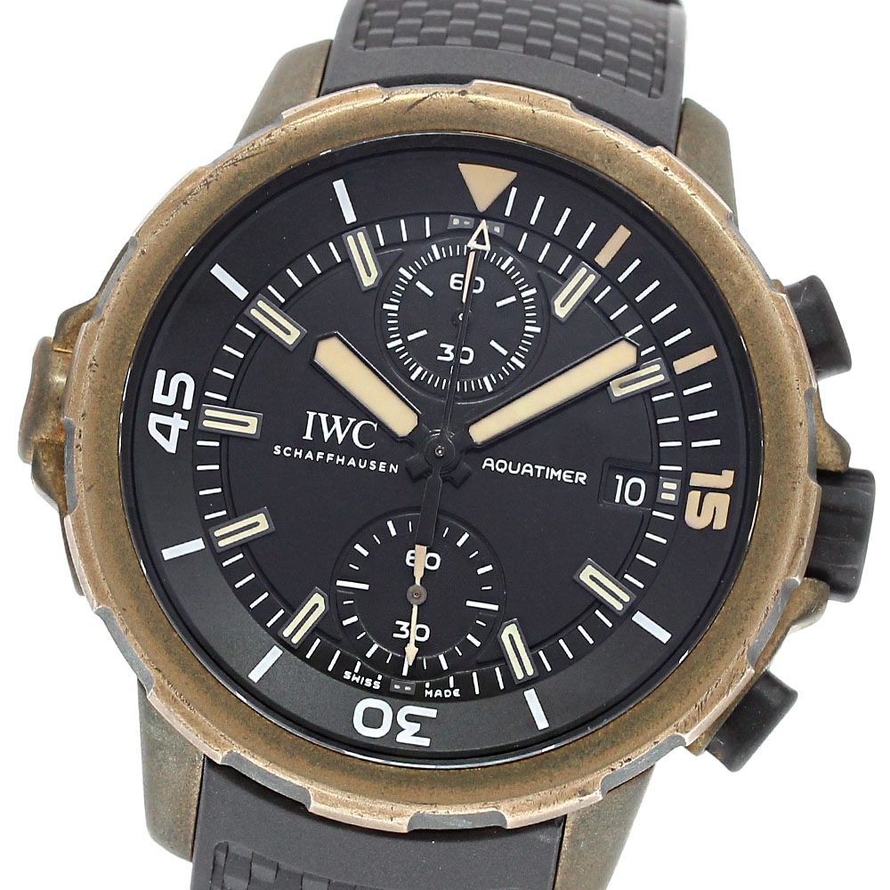 IWC SCHAFFHAUSEN IW379503 アクアタイマー エクスペディション・チャールズ・ダーウィン クロノグラフ 自動巻き メンズ 保証書付き_826620【中古】