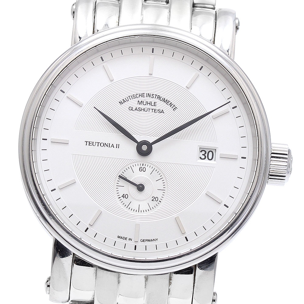 ミューレグラスヒュッテ Muhle Glashutte M1-33-40B トイトニアII デイト 自動巻き メンズ _891573【中古】 105,765円