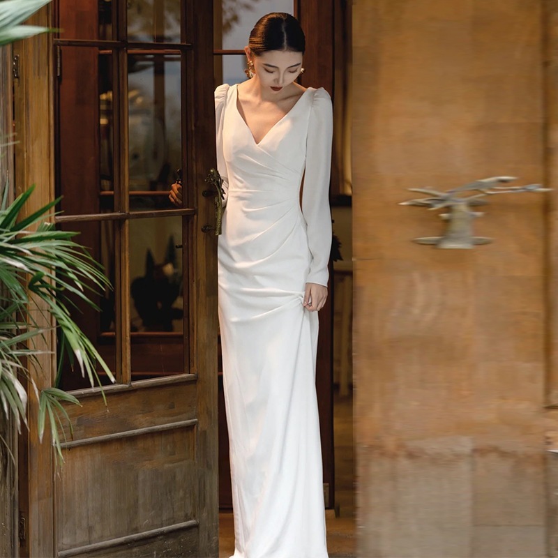 【L.O.V.E】 ウェディングドレス 白 結婚式 花嫁 サイズオーダーメイド可能 成人式 お呼ばれ ウェディング 演奏会 二次会 パーティードレス 前撮り ワンピース ロングドレス メガ割 20