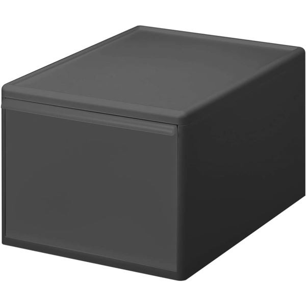 [2個セット] 吉川国工業所 Like-it 組み合わせて使える収納ケース ワイドL / 約幅34x奥行46.5x高さ28cm グレー MOS-06