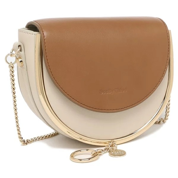 シーバイクロエ ショルダーバッグ マラ ベージュ レディース SEE BY CHLOE CHS20USA57630 24H MARA CEMENT BEIGE