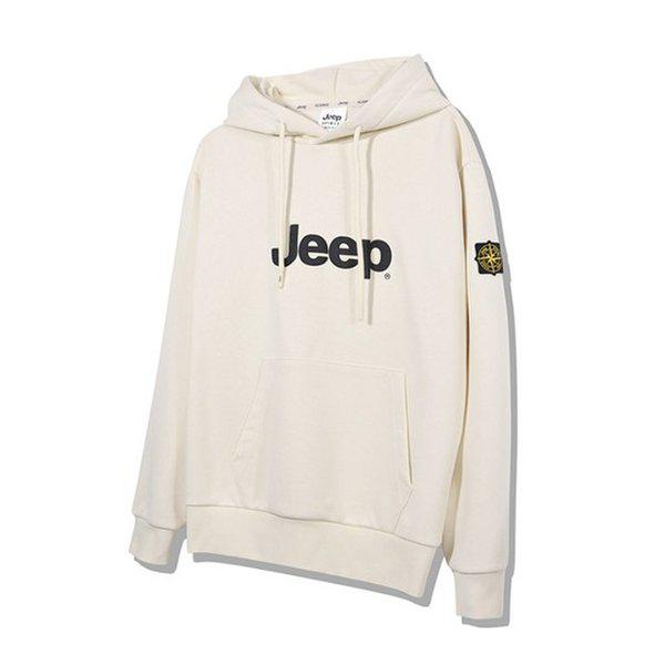 ビッグロゴ発泡プリント男女共用フード付きTシャツ JO3THU005LE