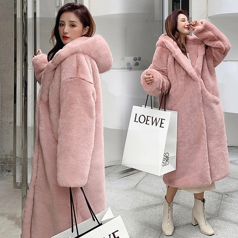 【2025新入荷】韓国人気商品 冬はフリースで保温！レディース 厚手 AWアウター 防寒 大きいサイズ 暖かい ゆったり トップス ふわふわ 毛皮 皮毛一体 体型カバー 華やか暖かい 本物 上質 人工