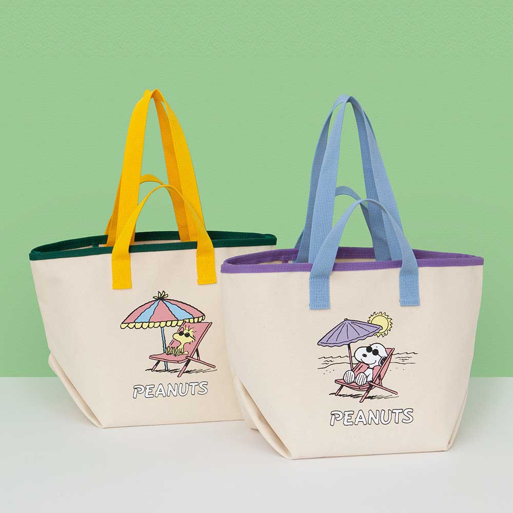 スヌーピ キャンバスショルダーバッグ A4 2way 4色 大型