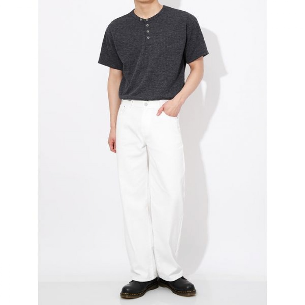 [ハリソン] ベーシックヘンリーネックショートスリーブティーHA-1053 NATC1023