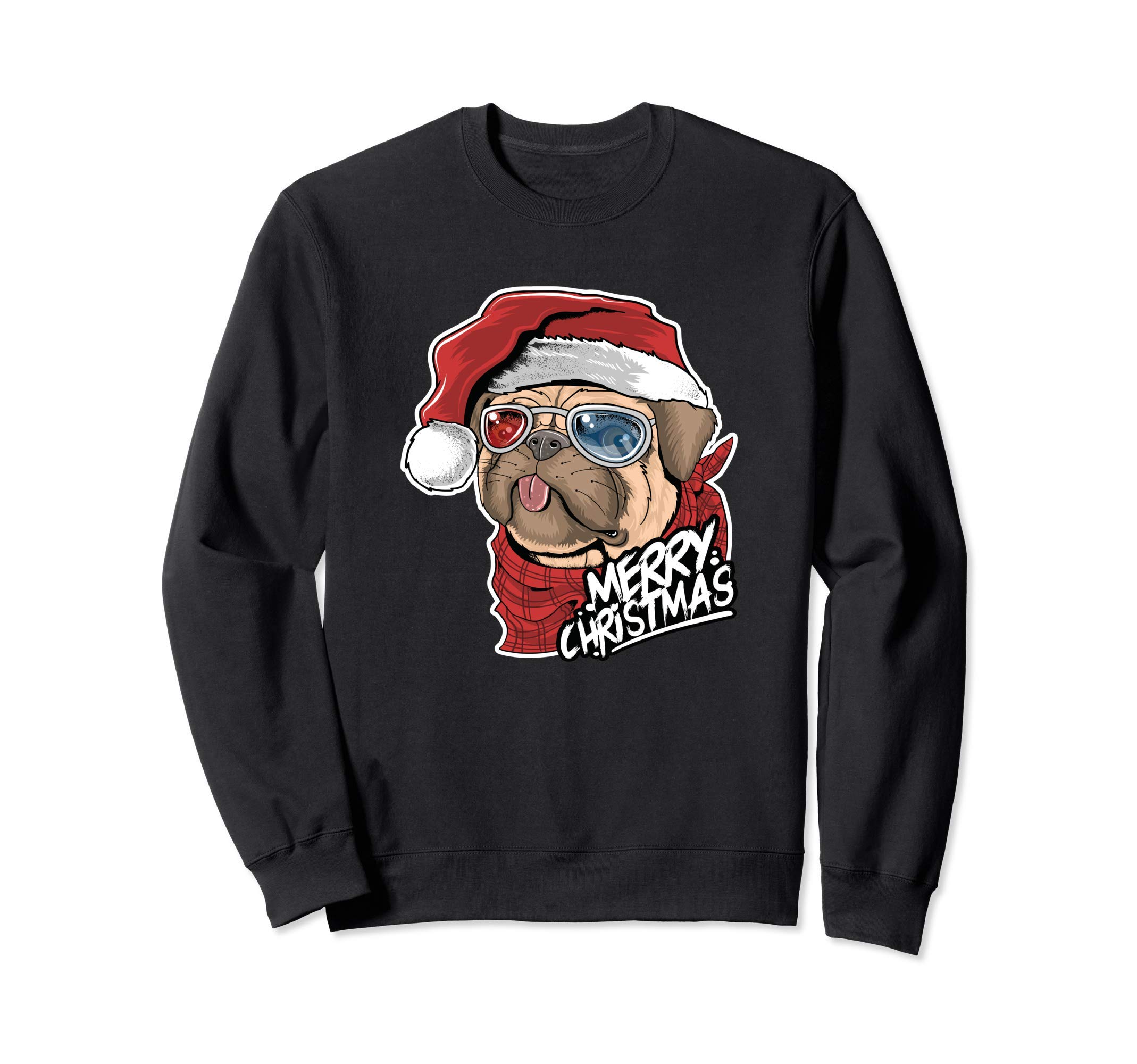 かわいいクリスマスパグサンタハット犬オーナーギフト トレーナー 4,811円