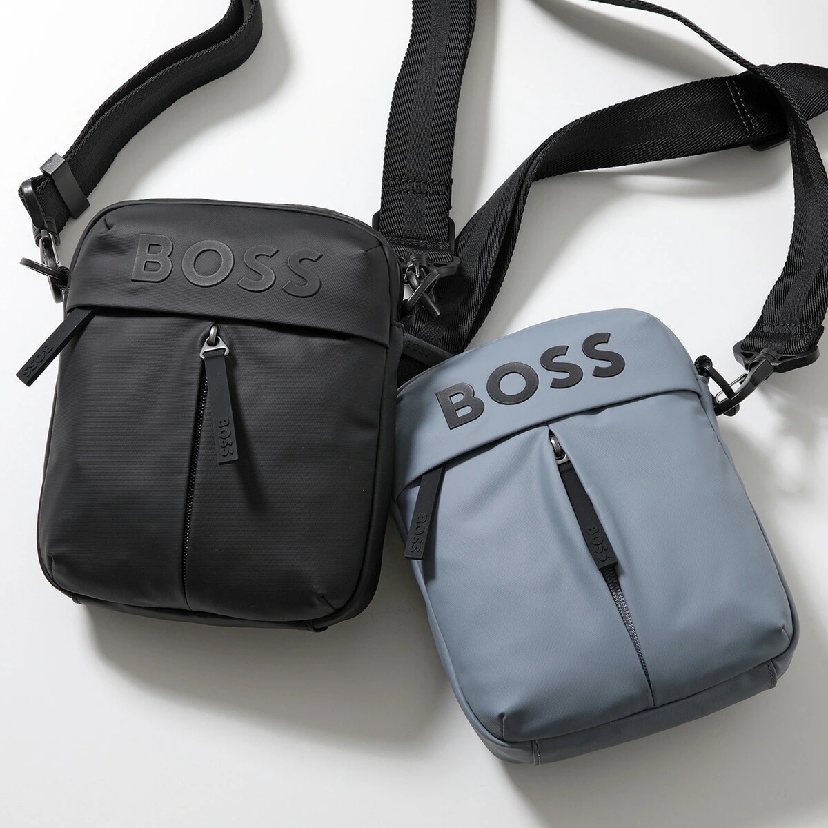 HUGO BOSS ヒューゴボス ショルダーバッグ Stormy_NS_Zip ストーミー 50516893 10252396 メンズ クロスボディ ロゴ 鞄 カラー2色