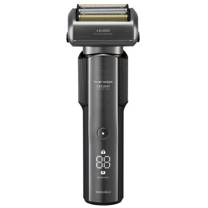 IZUMI　メンズシェーバー everedge(エバーエッジ) 充電・交流式［6枚刃 /AC100V-240V］ ブラックニッケル　IZF-E863-WK