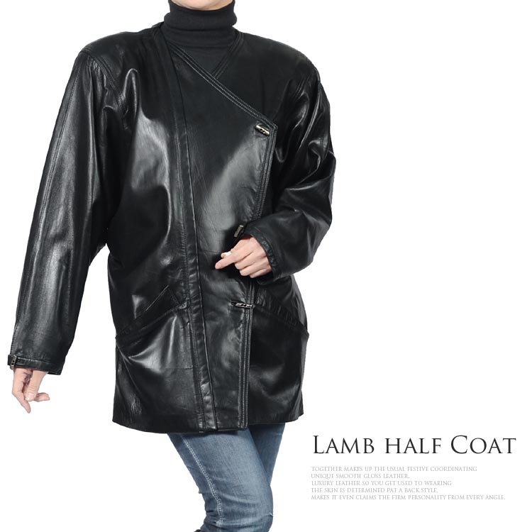 レザージャケットハーフコート