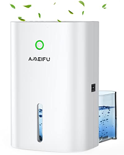 AMEIFU 除湿機 小型 除湿器 湿気&梅雨対策 1000ml ペルチェ式 満水自動停止 狭所に向け コンパクト 静音設計 水位窓付き カビ防止 部屋干し 衣類乾燥 省エネ 操作簡単 脱衣所 洗面所