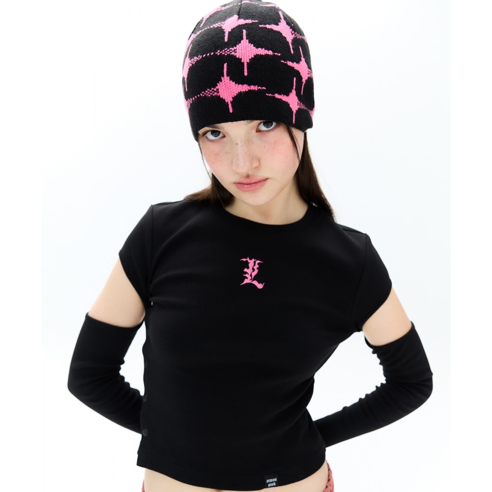 ラヴ・イズ・トゥルーRC Lロゴサングリップ Tシャツ (ブラック)