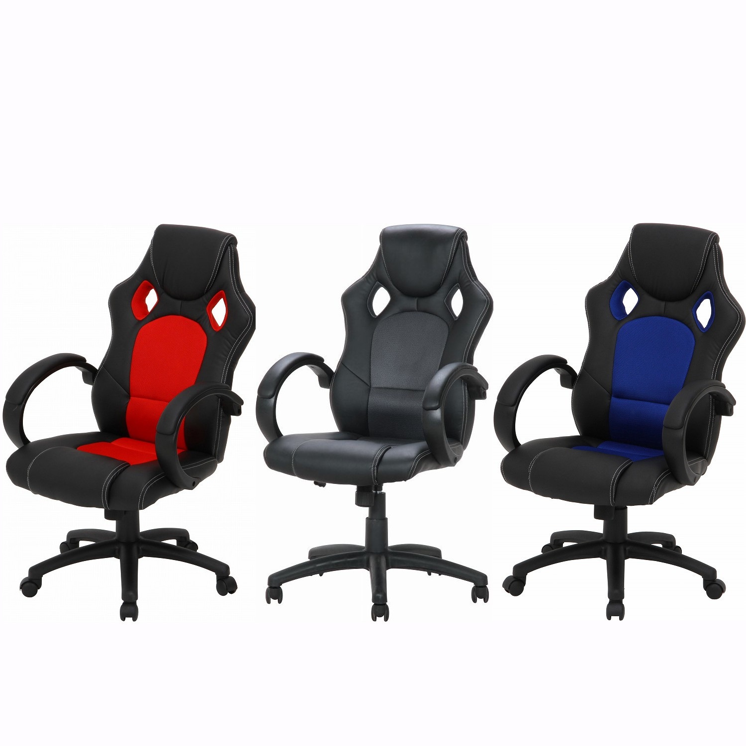 ゲーミングチェア 耐荷重80kg レーシングチェア PU