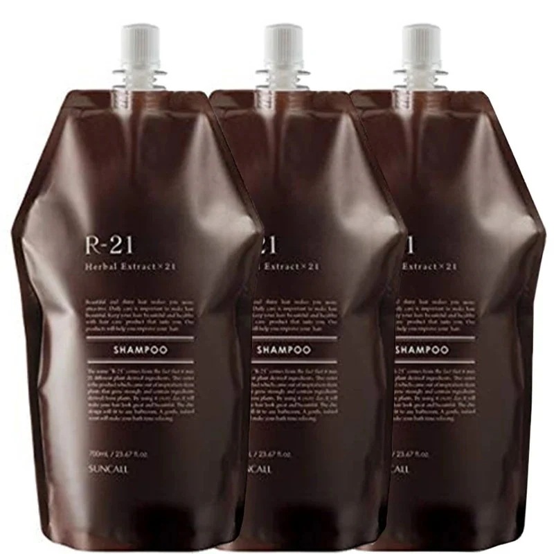 サンコール R-21 シャンプー 700mL ×3個 セット 詰め替え エイジング毛 ハリコシ ヘマチン ボリュームアップ 保湿 補修 うるおい