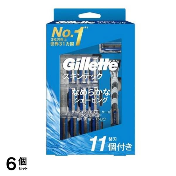 マッハシン スキンテック 本体 1本入 (替刃11コ付) 6個セット
