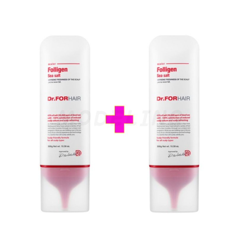 ドクターフォーヘア ポリジェンシーソルトヘアスケーラー 1+1 頭皮ケア/ 抜け毛ケア/韓国ケア(鎮静/弾力/保湿/栄養供給/活力)