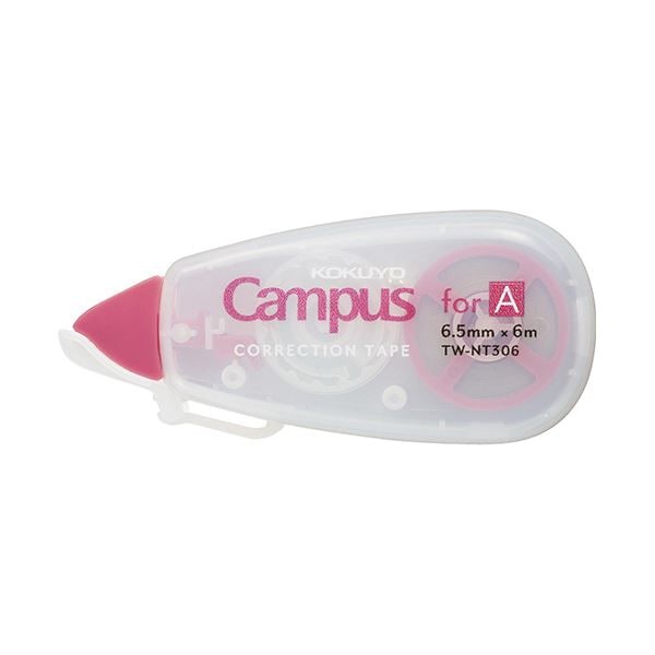 （まとめ） コクヨキャンパスノートのための修正テープ 使い切りタイプ A罫用 6m ピンク TW-NT306 1セット（10個） (×5セット)