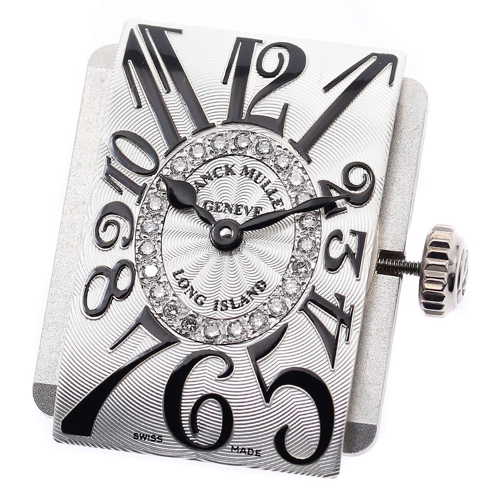 フランクミュラー FRANCK MULLER ロングアイランド ダイヤ ムーブメント クォーツ レディース 良品 _F-14【中古】