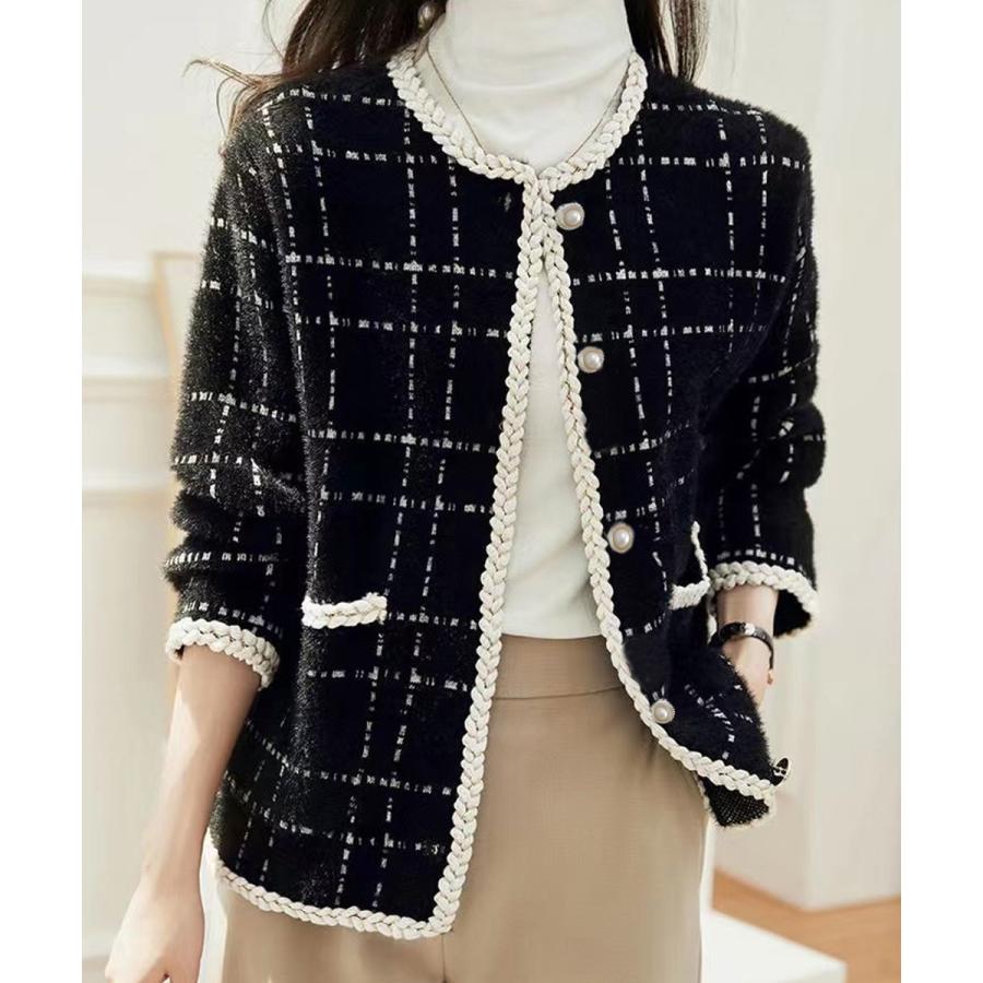 ツイード風ジャケット アウター 華やか