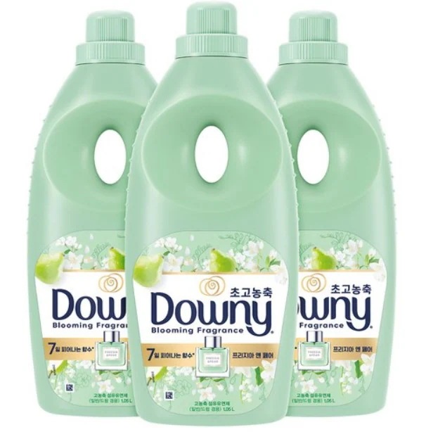 柔軟剤 生花の香り フリージアアンドペア 本品 1.05L x 3個