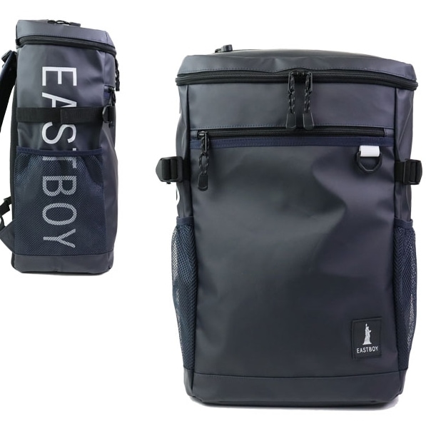 EASTBOY リュック 30L 通学 女子 黒 高校生 通学リュック 大容量 スクールバッグ レディース EBA71 BOX型 はっ水 撥水 女の子 リュックサック デイパック バ