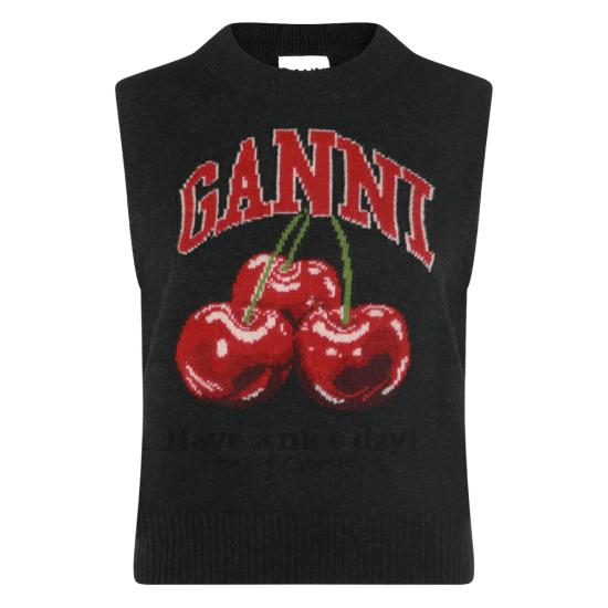 GANNI Women Tops A1070264 252 GREY RED