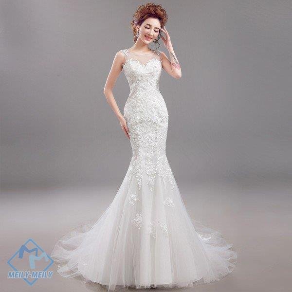 ウェディングドレス 白 マーメイドライン ウエディングドレス 安い 花嫁 ロングドレス 披露宴 マー