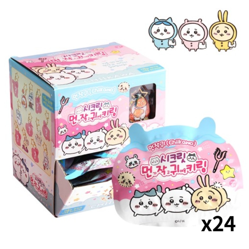 [1BOX]ちいかわ キーリング 韓国コンビニ キーホルダー ホログラム アクリル