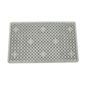 (10個セット) 泥・雪落とし用 玄関マット/ドアマット (45×60cm グレー) コンドル 泥っぷマット (エントランス 入口 店舗)