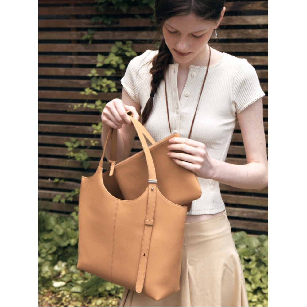 DEMERIEL ベネタ バッグ 中型 ベージュ 90