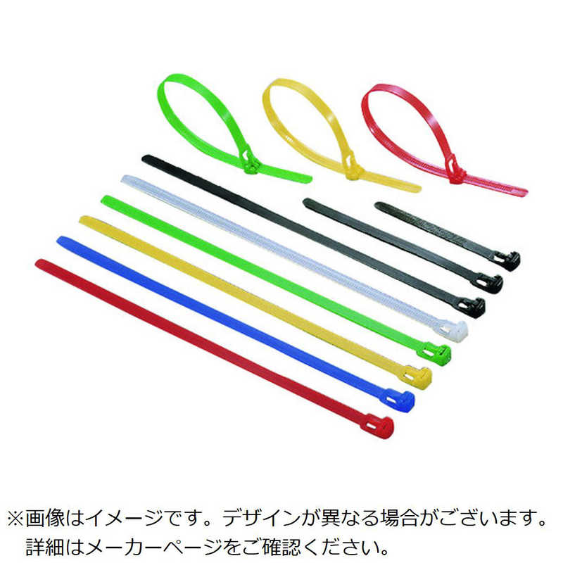 ヘラマンタイトン　TYTON リピートタイ 幅7.4X長さ250mm 100本入 屋内用 黄　RF250YLW 5,283円