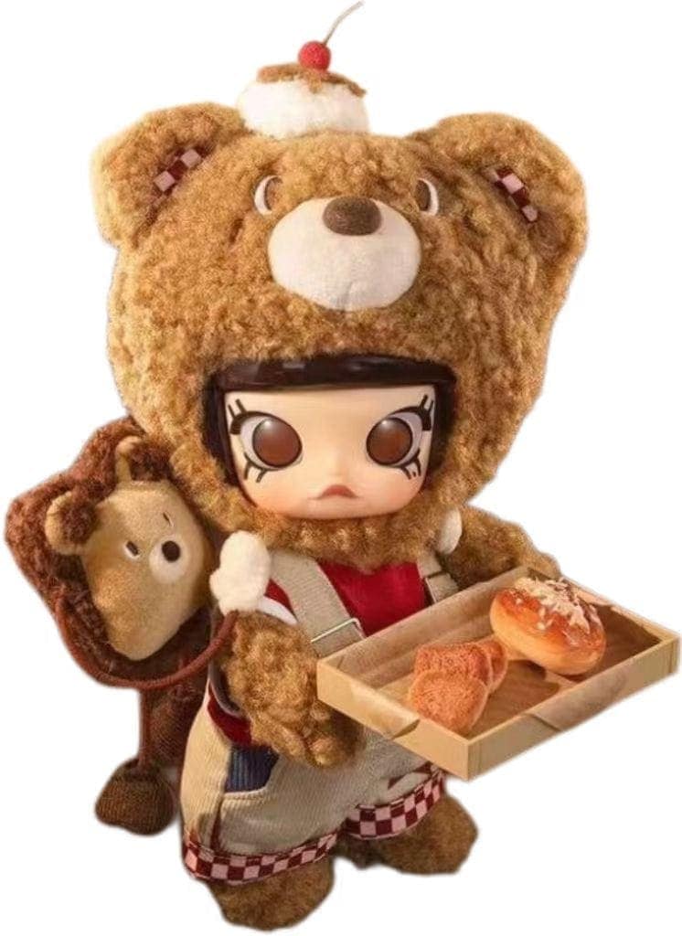 公式正規品POPMART MOLLY ベアブレッド 1/8 アクションフィギュア おもちゃ 人形 ファッション ギフト