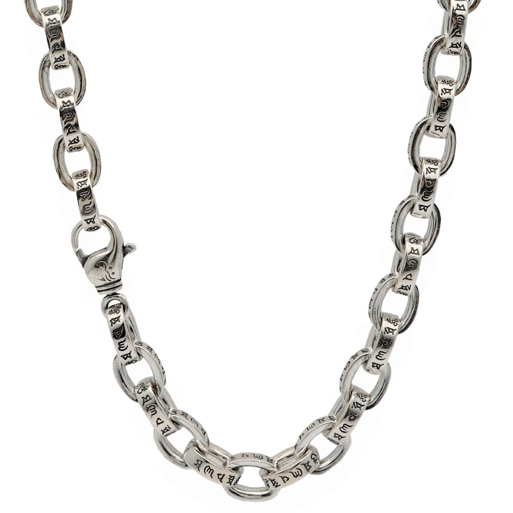 925 六字真言 チェーンネックレス [ns176]