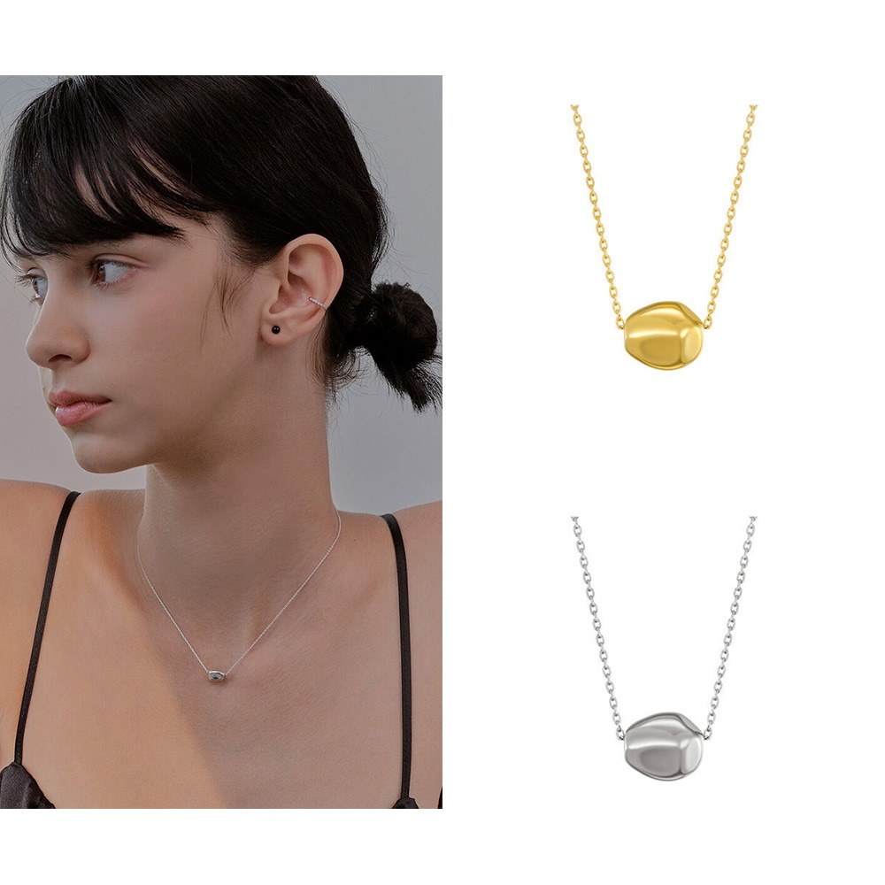 [シャイニー身長/今月の少女ルダ着用]ペブルネックレス/韓国人気アクセサリー 韓国の人気ブランド