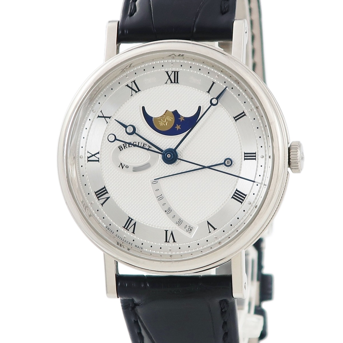 クラシック ムーンフェイズ 7787BB/12/9V6 自動巻き メンズ K18WG無垢 ブレゲ針 コインエッジ パワーリザーブ 3年保証その他 ブランド腕時計