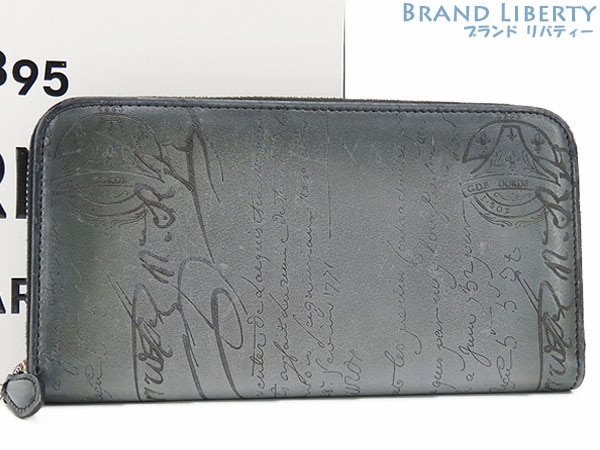 美品ベルルッティイタウバネオカリグラフィスクリットレザージップ長財布ラウンドファスナー長財布ITAUBA_NEO-JOUR-V2