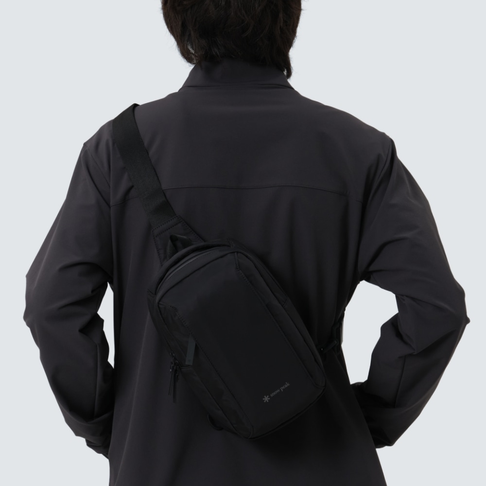 スノーピークアパレルテックスリングバッグ 5L ブラック (S25FMTBG05)