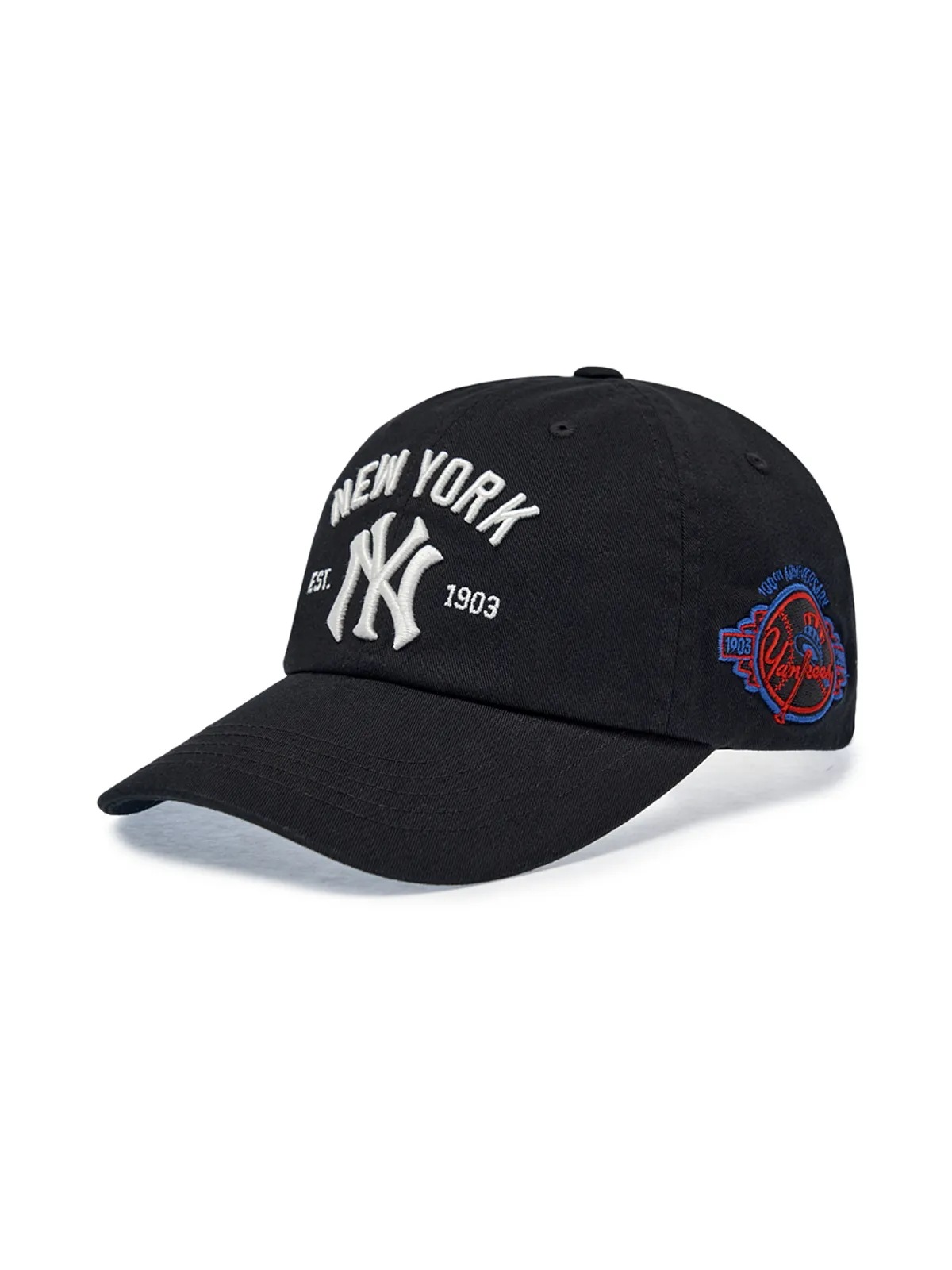 クーパースタウン パッチ アンストラクチャー ボールキャップ NY (Black)