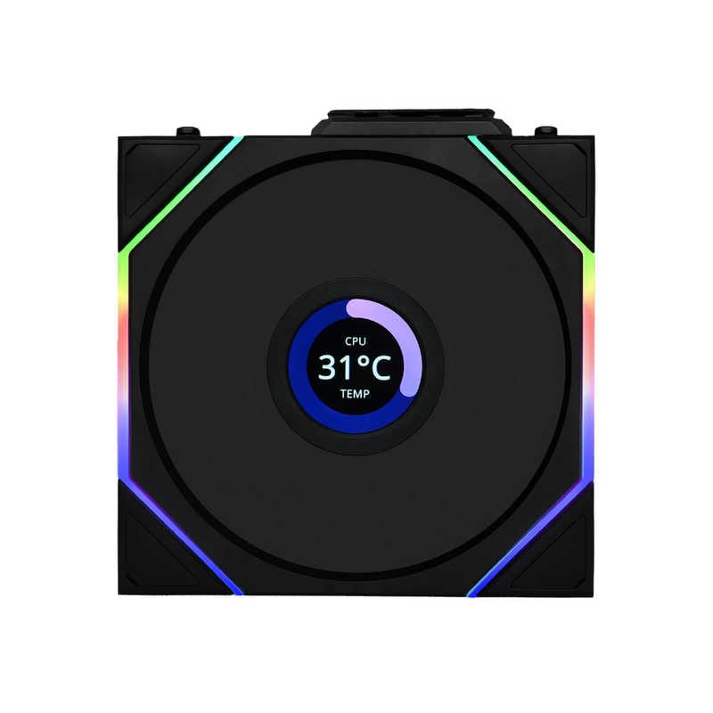 LIANLI　UNI FAN RS TL LCD Wireless 120 BK Single Pack ブラック　UF-RS-TL120-LCD-WLS-1B
