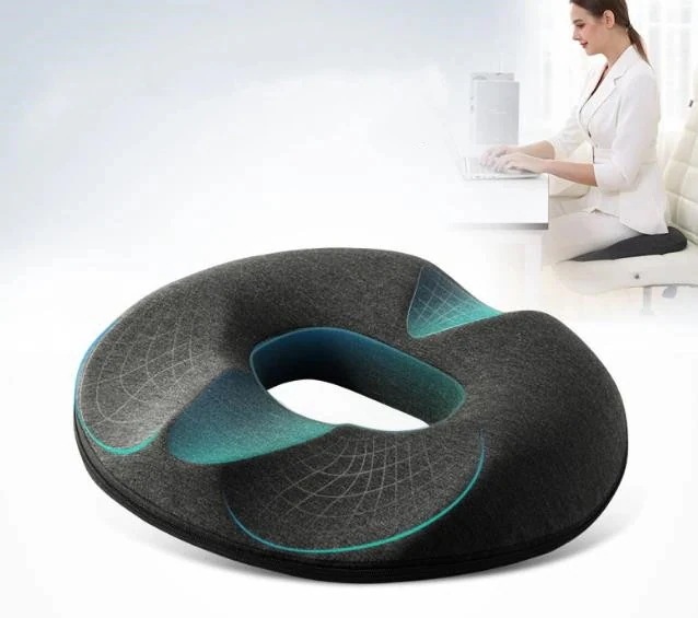 クッション人間工学 座布団 腰痛 クッション 低反発座布団 骨盤矯正 椅子用 車用 オフィス用 クッション1775