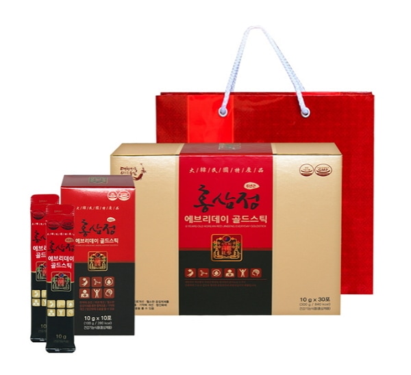高麗紅蔘365スティック Hongsam Jung Korean Red Ginseng Everyday Gold Stick Pouches (10g x 60ea)