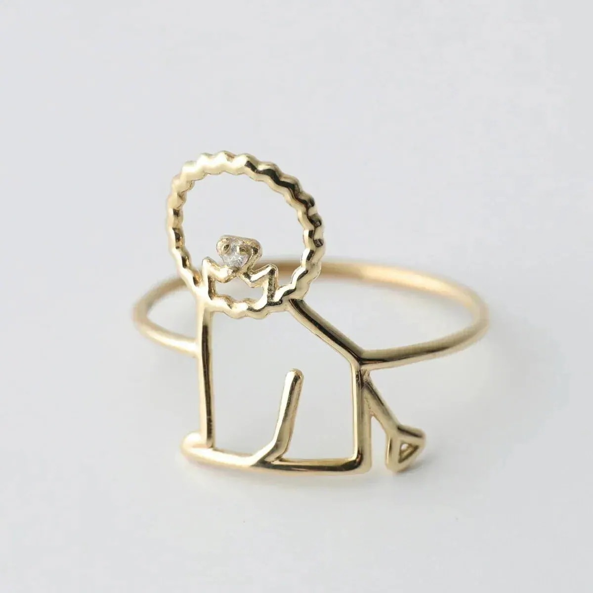 ALIITA アリータ リング LEON BRILLANTE RING レディース 指輪 ライオン モチーフ ダイヤモンド アクセサリー YELLOW-GOLD 54,044円